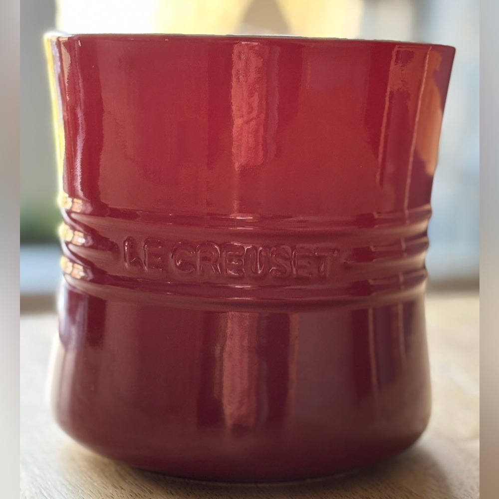 Le Creuset Red Utensil Crock